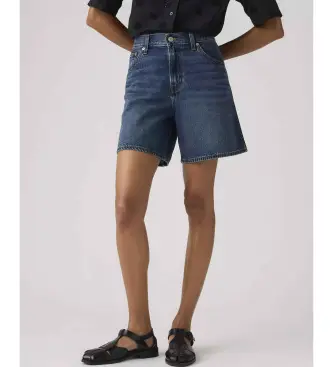 per donna A9311-0029 Pantaloncini larghi in denim blu (30), Casual, Cotone