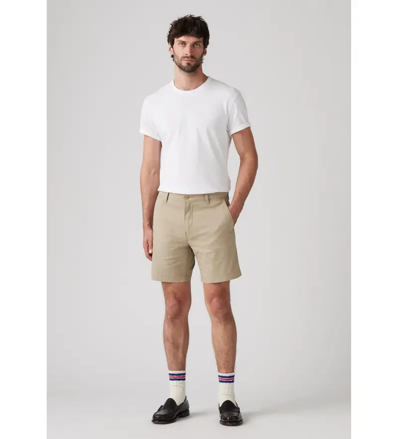 Levi s per uomo 17202-0008 Pantaloncini chino Bunker beige (28/9), Casual, Cotone, Sostenibile