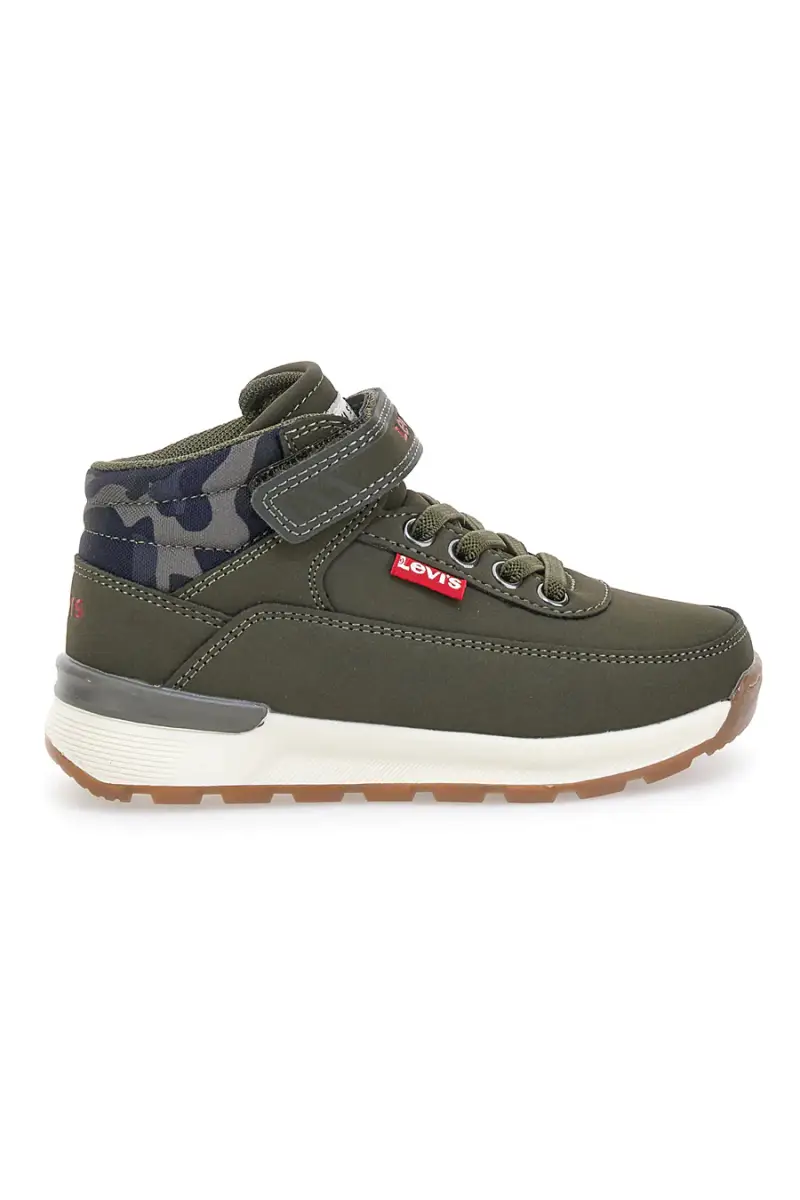 LEVI'S Sneakers mid verdi con dettagli camouflage Ascot Mini [KHAKI]