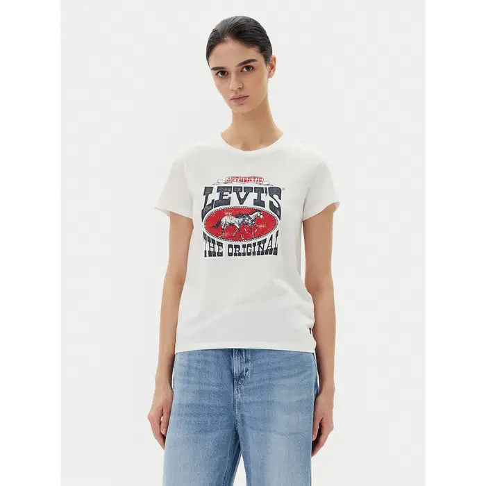 T-shirt Perfect 17369-3022 Bianco Standard Fit