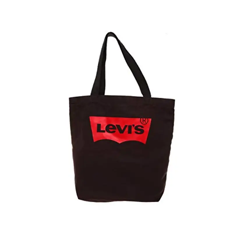 Levi's Women's Batwing Tote, Senza chiusura, Tela, Donna, Nero (Regular Black), 30x14x39 centimeters