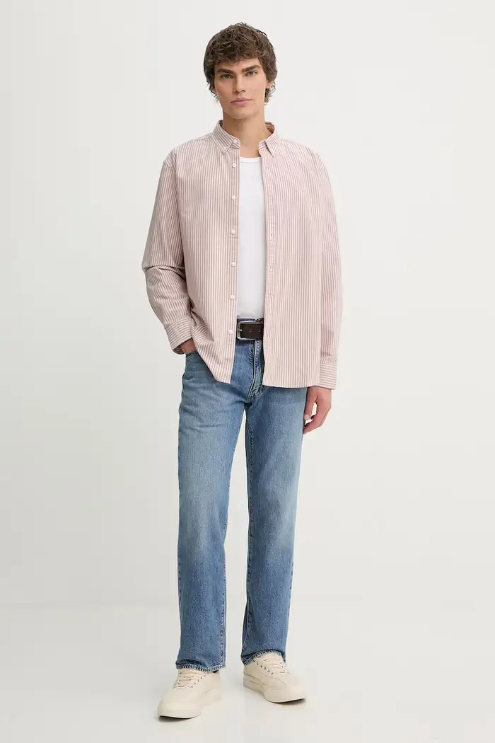 Levi s camicia in cotone AUTHENTIC BUTTON DOWN Rosa