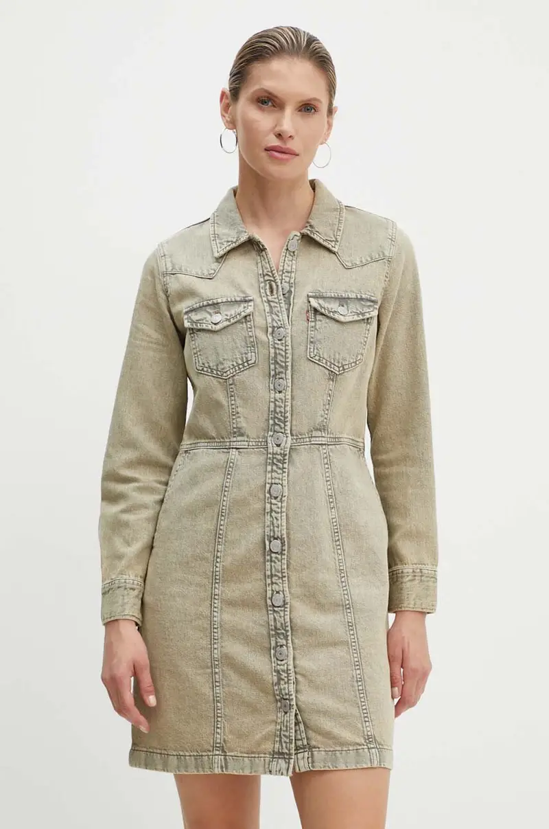 Levis Levi's vestito di jeans colore beige