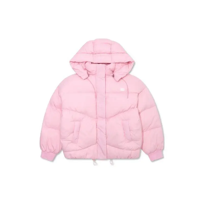 Levis Piumino da Donna a Maniche Lunghe con Cappuccio Spesso Tinta Unita Capispalla Rosa A3256-0000