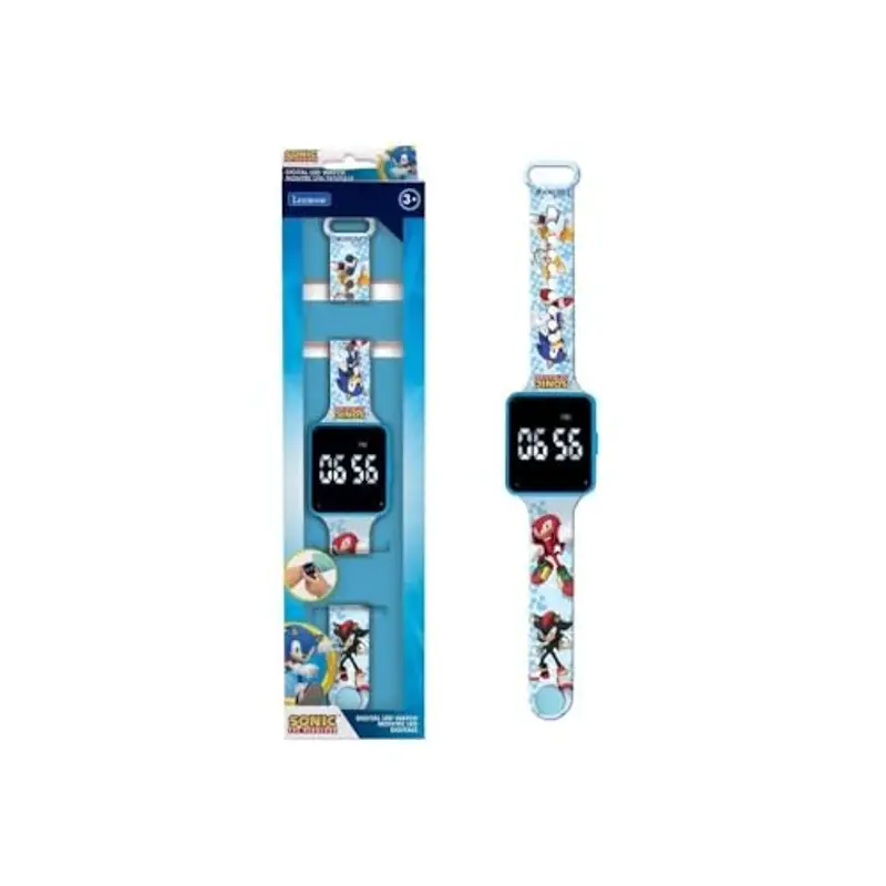 Lexibook Sonic the Hedgehog, Orologio digitale, indicazione dell'ora su 12 o 24 ore, DMW060SN