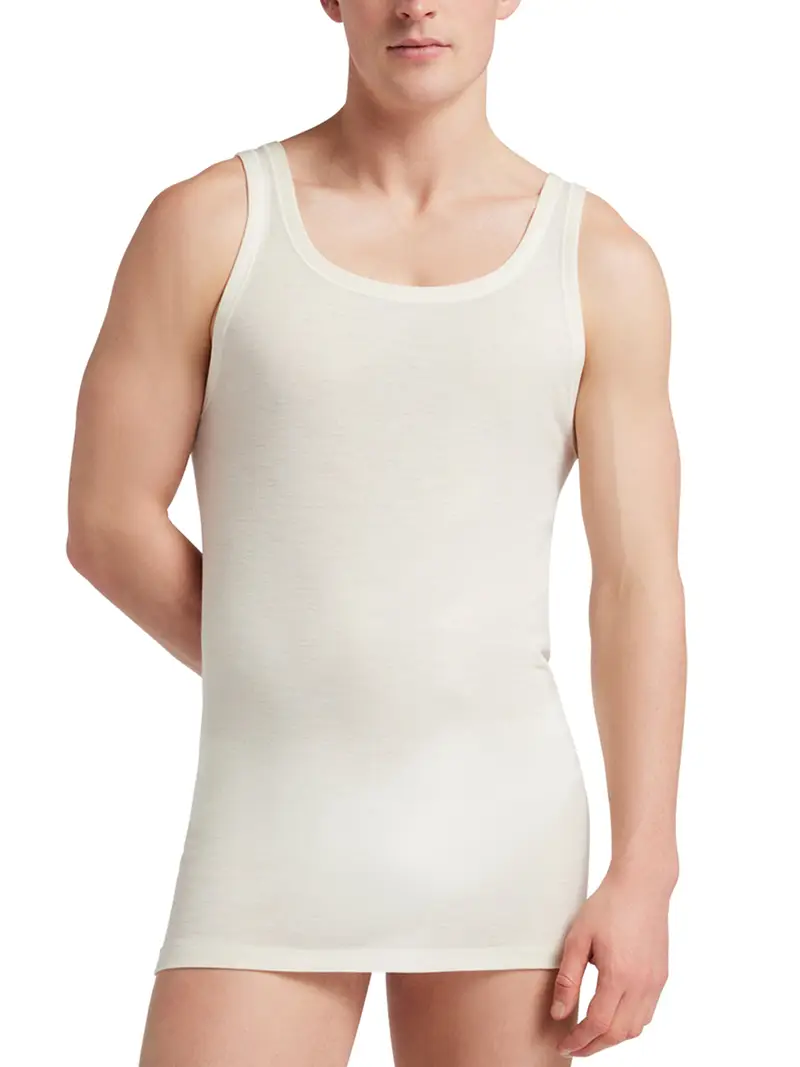 Liabel Canotta spalla larga uomo, 80% lana - BIANCO 106 / 4