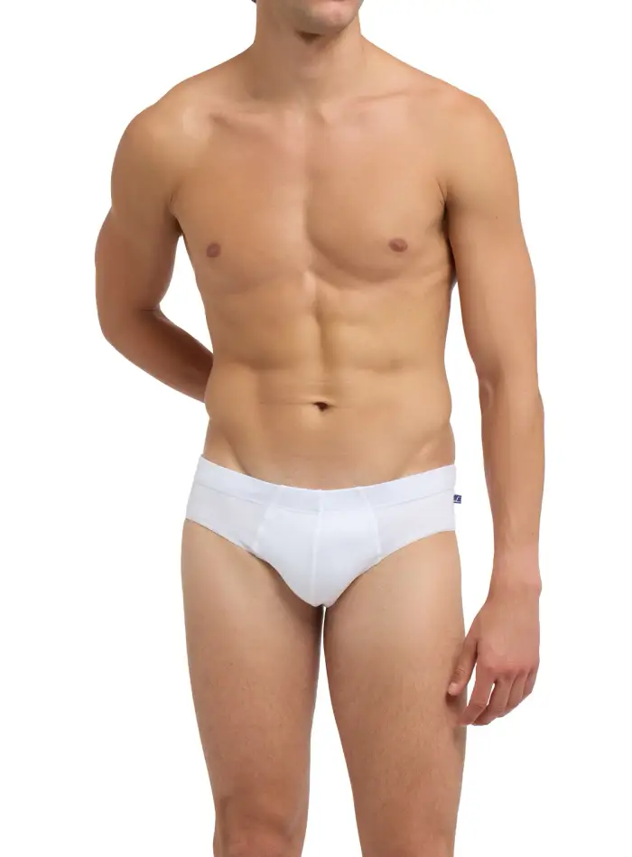 Liabel Pack 3 slip medi uomo, cotone PURE COTTON - 7/XXL / BIANCO 2550