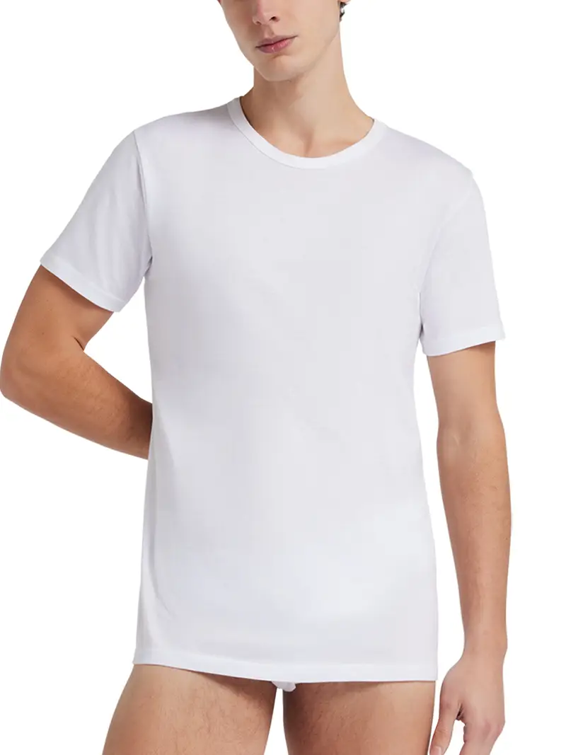 Liabel Risparmio Pack 3 T-Shirts girocollo manica corta uomo, cotone - BIANCO 1376 / 3