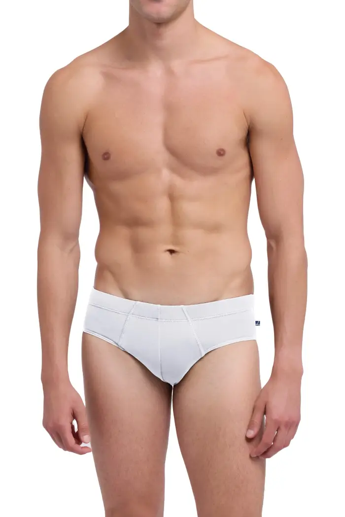 Liabel Slip medio uomo, cotone elasticizzato CLASSIC - 7/XXL / BIANCO 0001