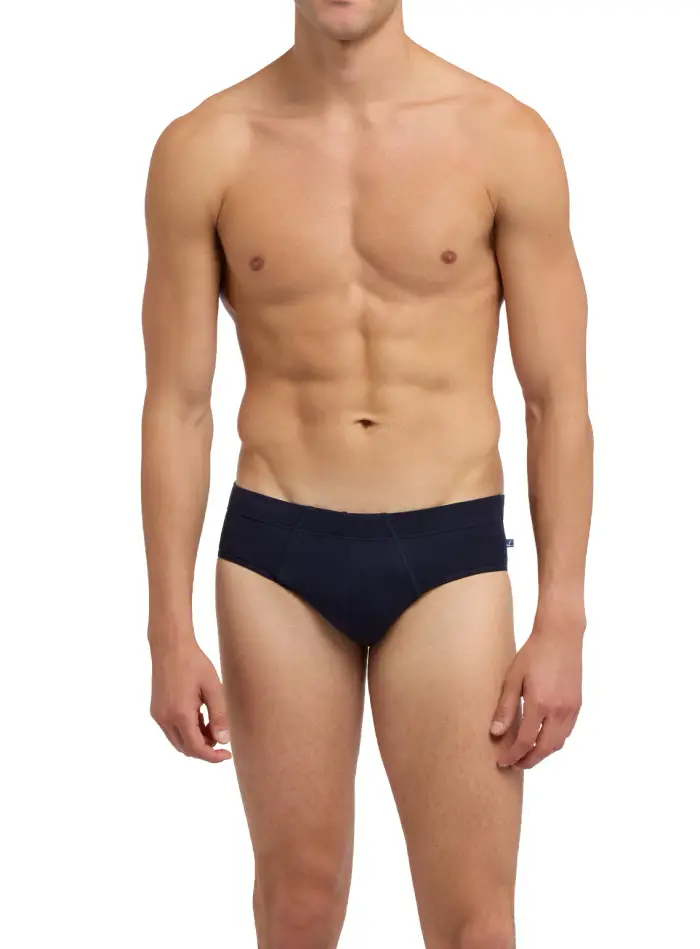 Liabel Slip medio uomo, cotone elasticizzato CLASSIC - 7/XXL / BLU 1527