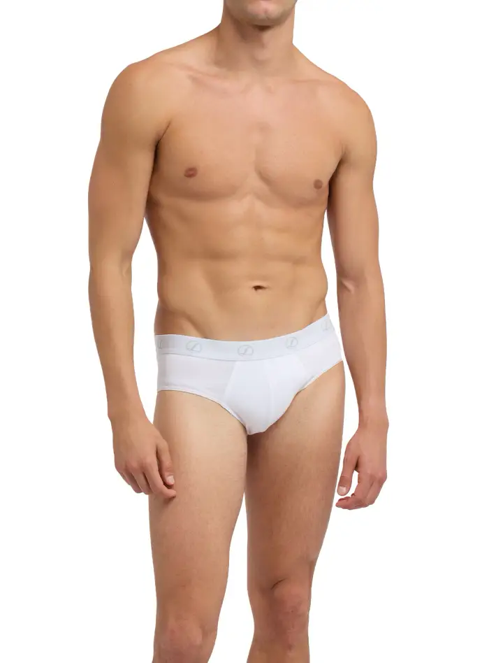 Liabel Slip medio uomo, cotone elasticizzato TIMELESS - 7/XLL / BIANCO 0001