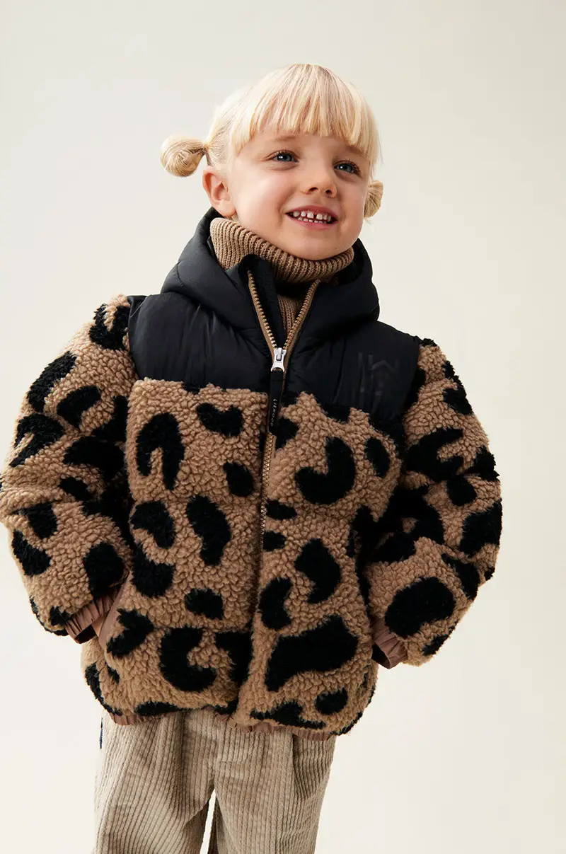 Liewood giacca per bambini Niko Pile Jacket colore marrone LW19142