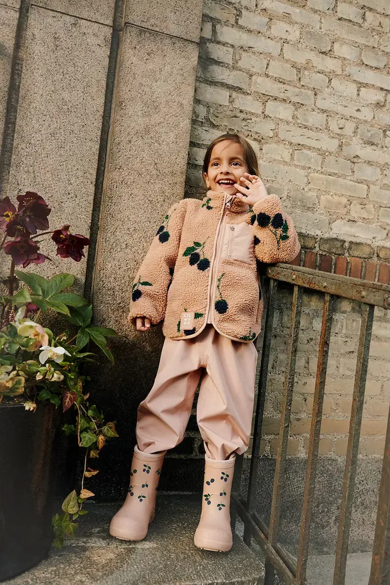 Liewood giacca per bambini Nolan Pile Jacket colore arancione LW19877