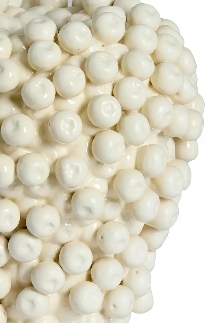 Light & Living Vaso decorativo in ceramica smaltata 20 x 22,5 cm Bianco miniatura 3