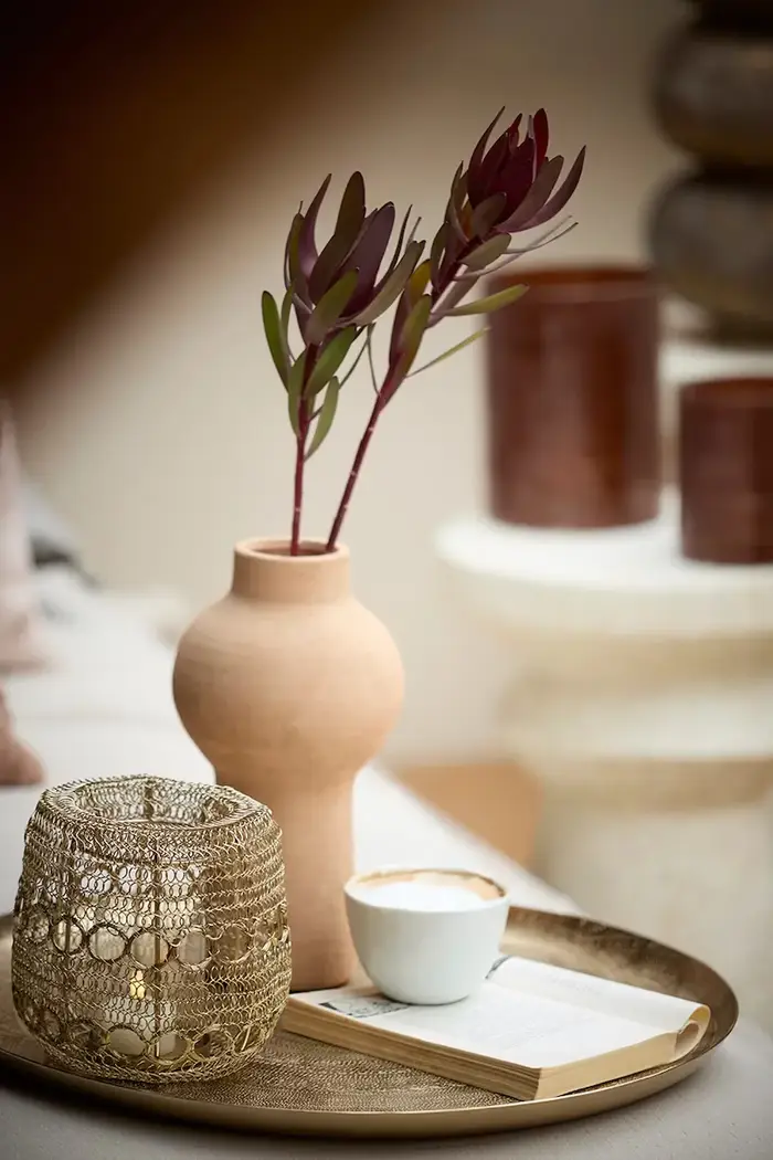 Light & Living vassoio decorativo in metallo 49,5 x 3 cm Oro miniatura 3