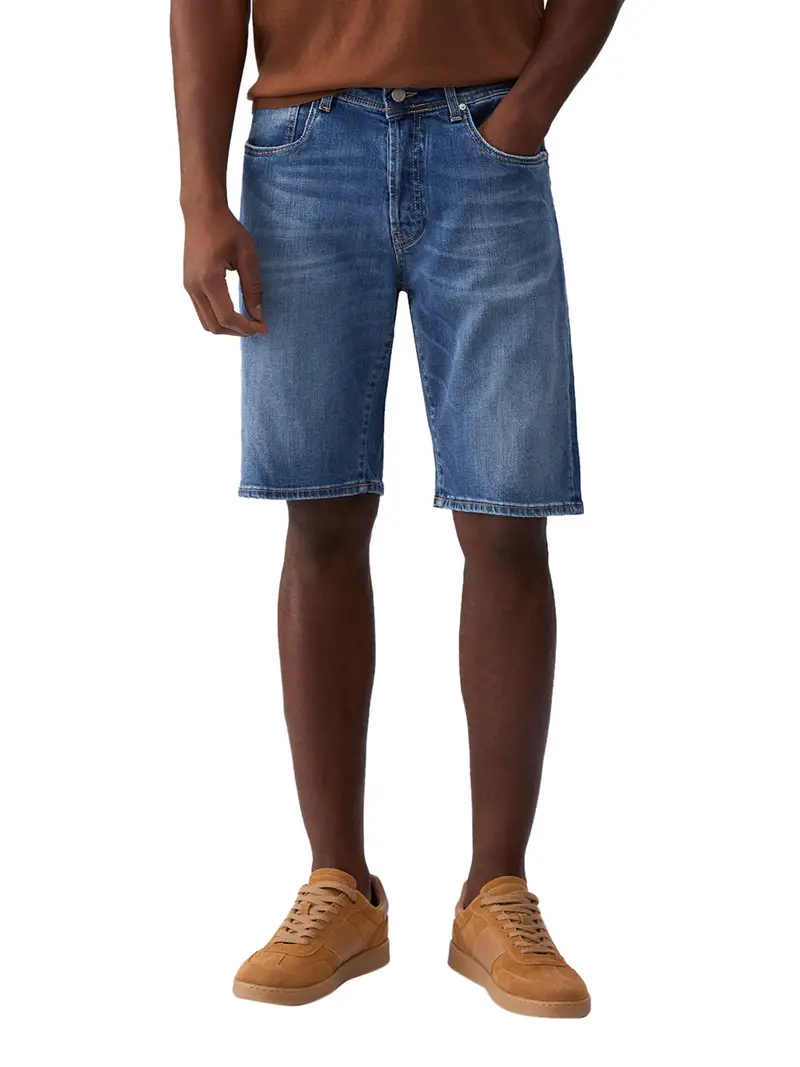 liu-jo bermuda jeans da uomo - denim