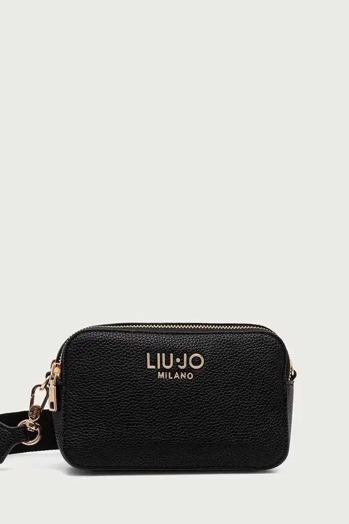 borsa a tracollo da donna in similpelle Nero