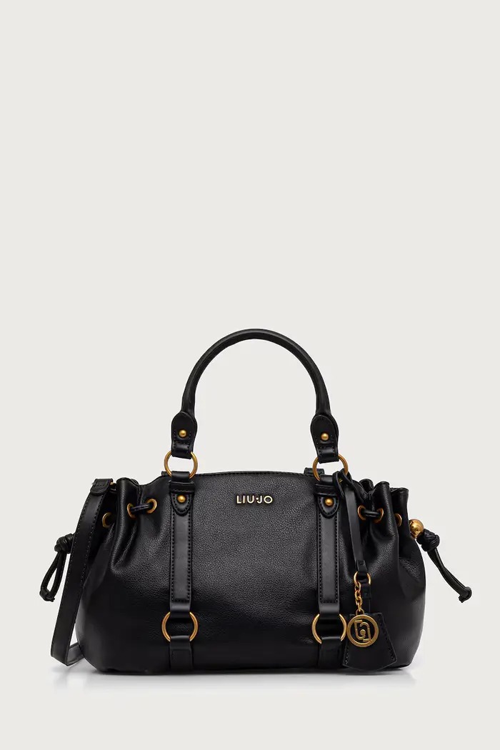 borsa a tracollo da donna in similpelle Nero