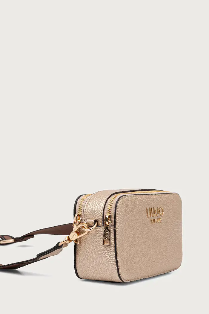 borsa a tracollo da donna in similpelle Oro