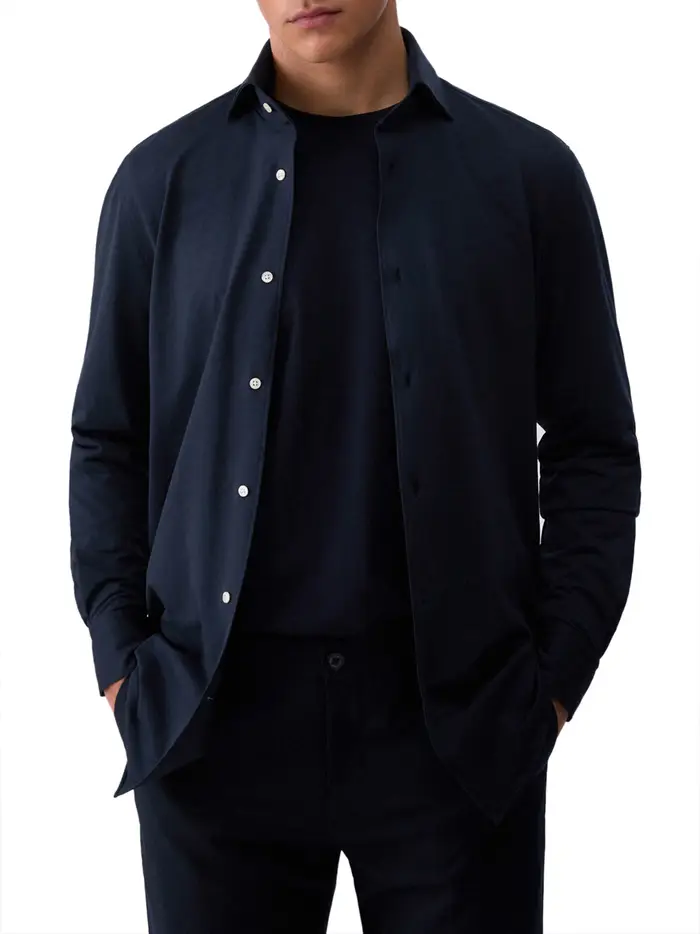 camicia classica liu jo da uomo - blu