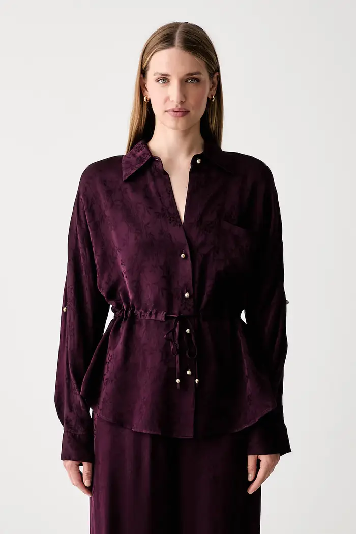 Liu Jo camicia da donna in viscosa Granata