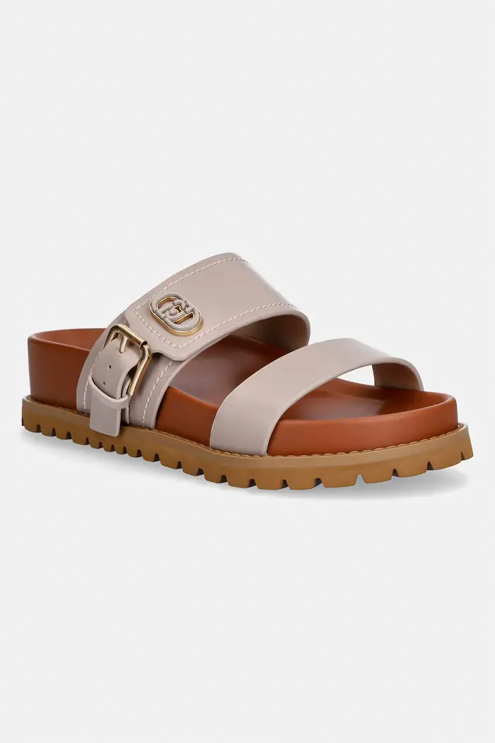 Liu Jo ciabatte slide da donna in pelle LIVIA 02 Beige