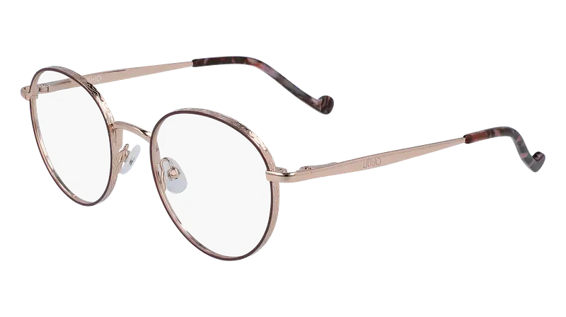 Liu Jo Donna LJ2147 721 Montature da vista Metallo Oro Rotonda Fotocromatiche