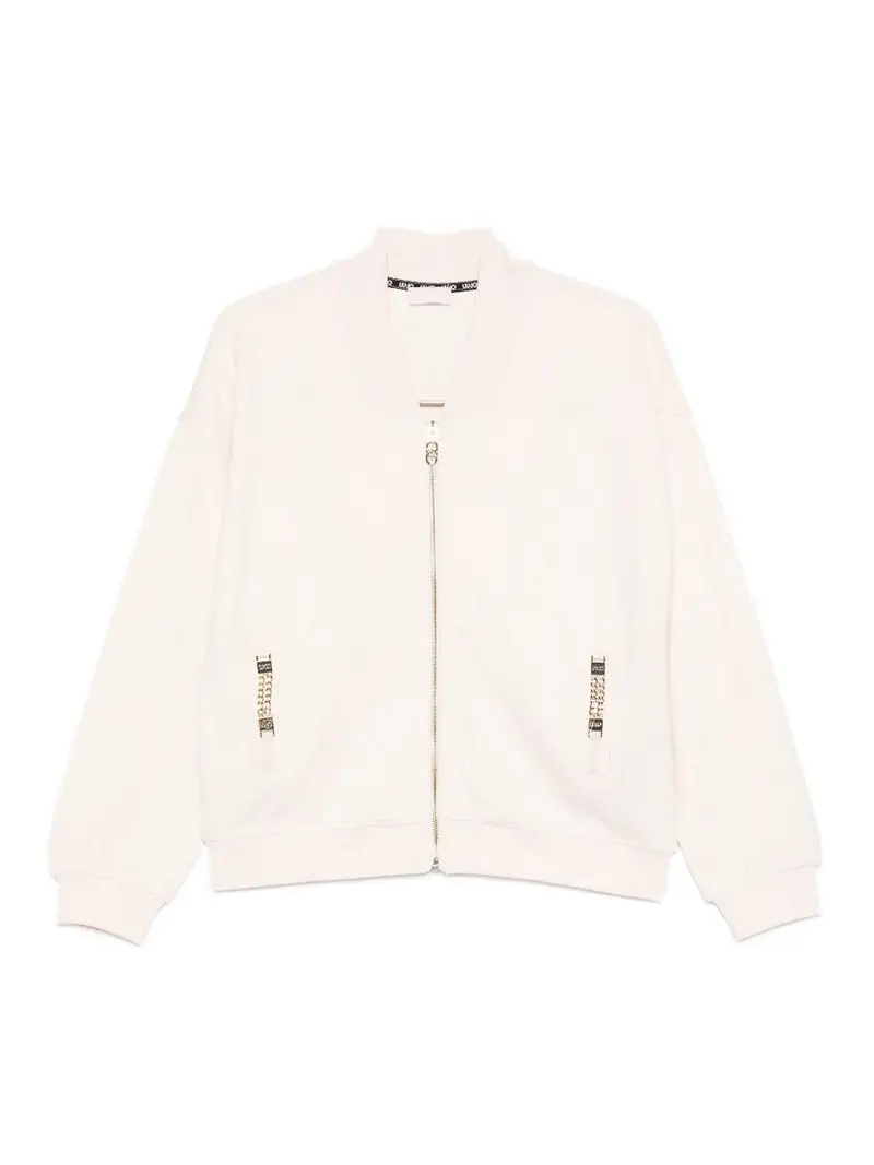 Liu Jo Felpa con zip e tasche Beige