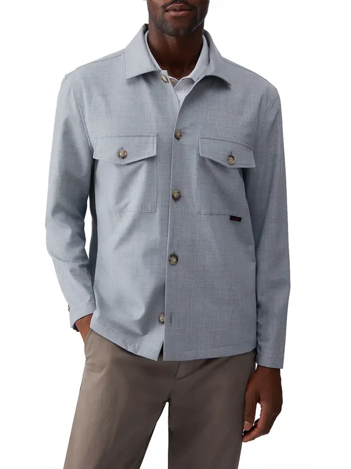 liu-jo giacca overshirt da uomo - grigio