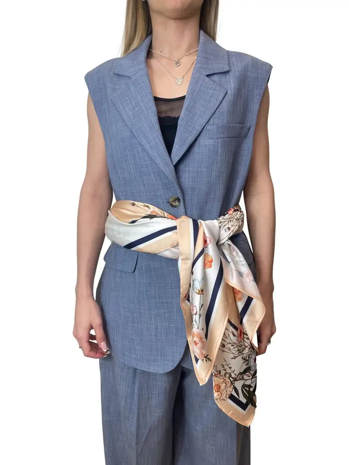 gilet liu jo da donna - celeste