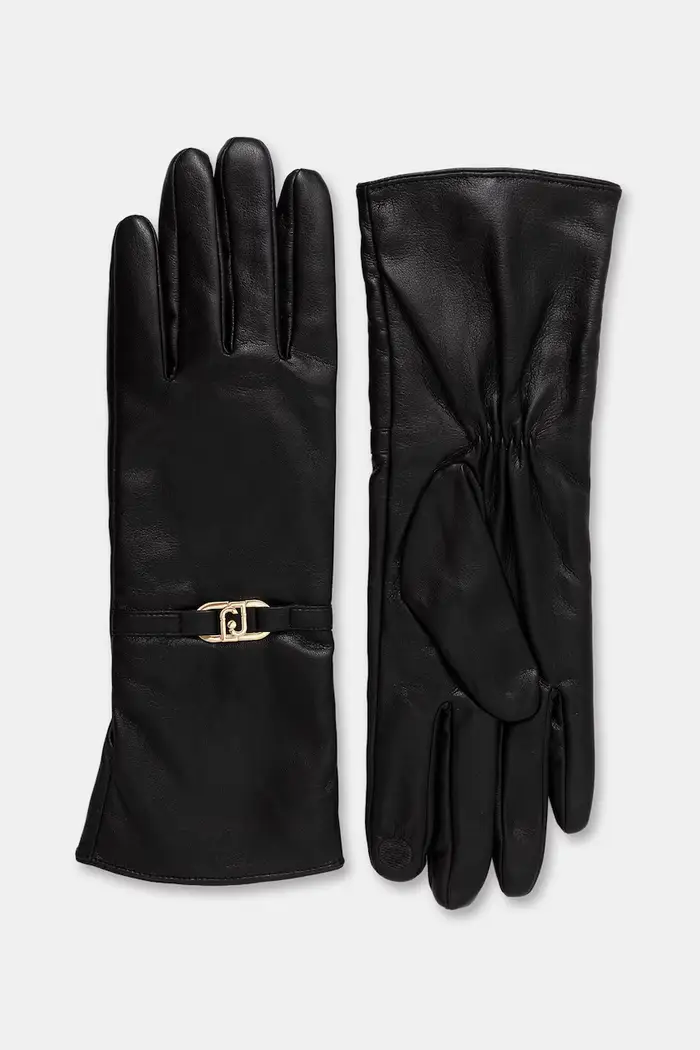 Liu Jo guanti da donna in similpelle Nero