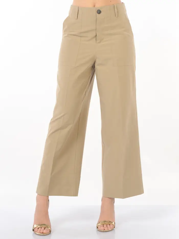 pantalone da donna Liu Jo chino ampio con tasche BEIGE