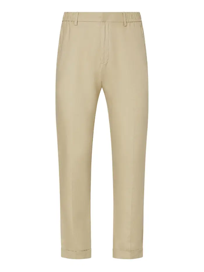 liu-jo pantalone slim da uomo - avorio