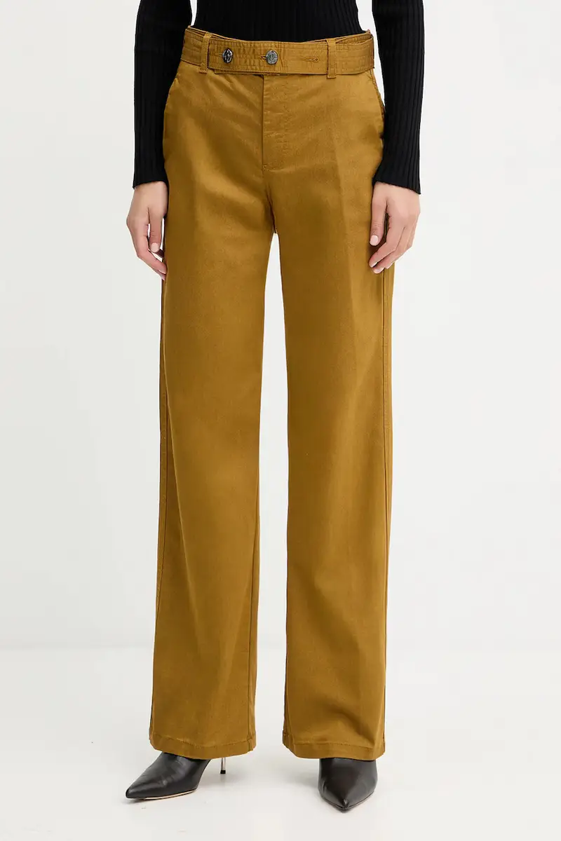 Liu Jo pantaloni donna colore verde MF5259 T7144