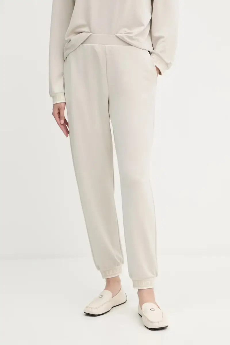 Liu Jo pantaloni tuta donna colore beige TF5284.J4747