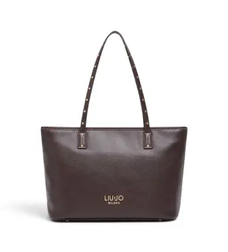 Liu Jo per donna AF6071-E1120 Borsa tote piccola marrone (OSFA), Casual, Poliestere Marrone scuro