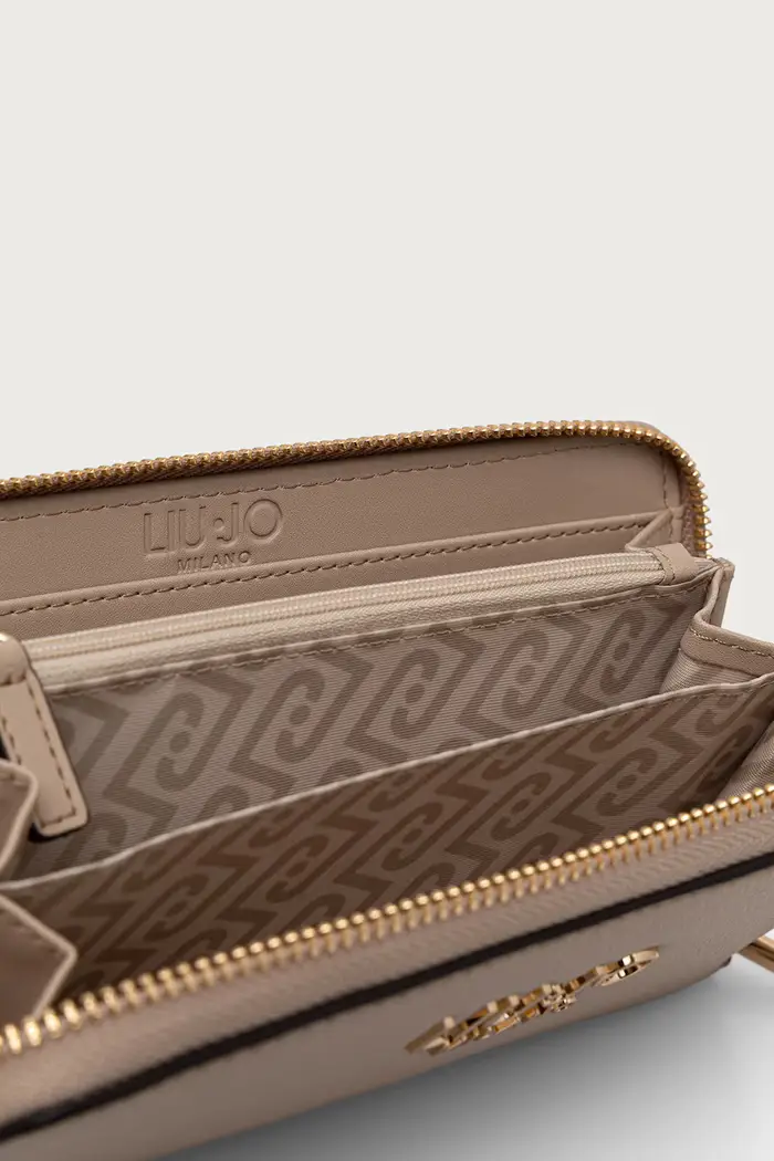 portafoglio da donna in similpelle Beige