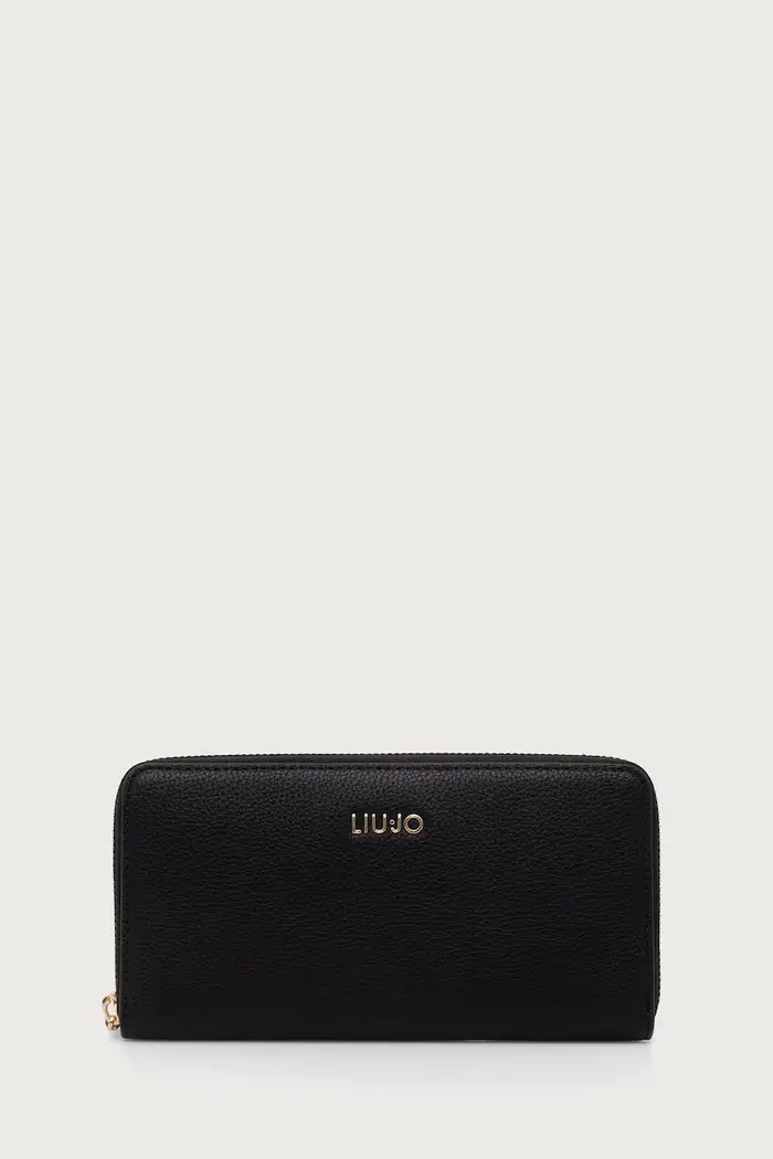 portafoglio da donna in similpelle Nero