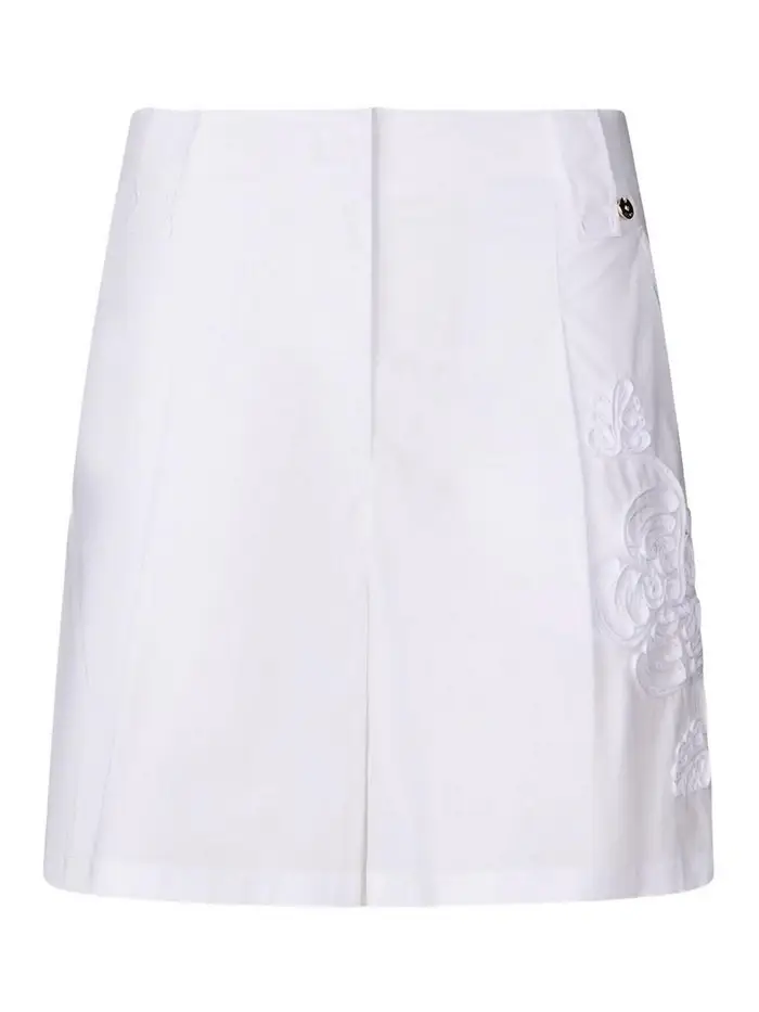 Liu Jo Shorts con ricami laterali bianchi Bianco