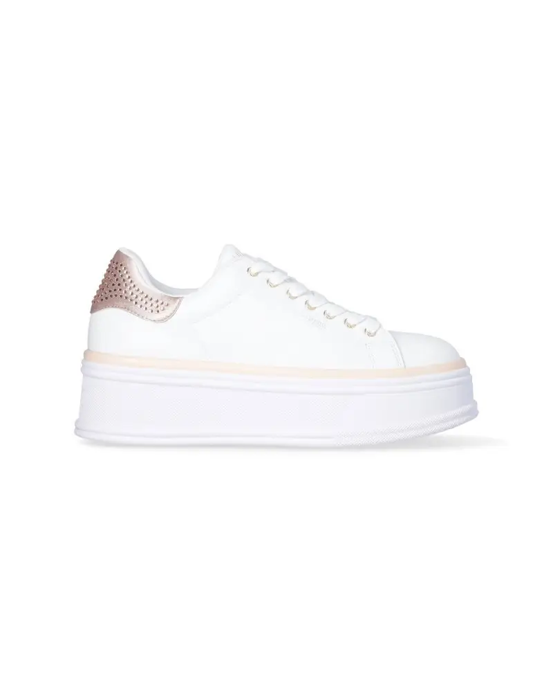 LIU JO sneakers donna selma 16 in pelle bianca ba5101px190 BIANCO