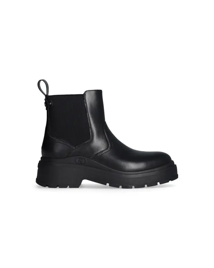 LIU JO stiveletti beatles in pelle nero sf5093ex