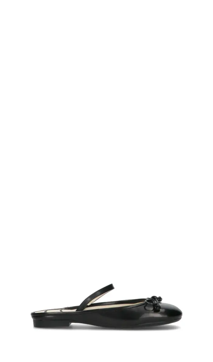 Ballerina donna nera in pelle Vario