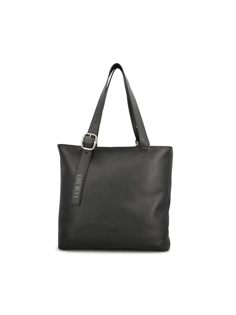LOEWE Borsa Loop Zip Tote NERO