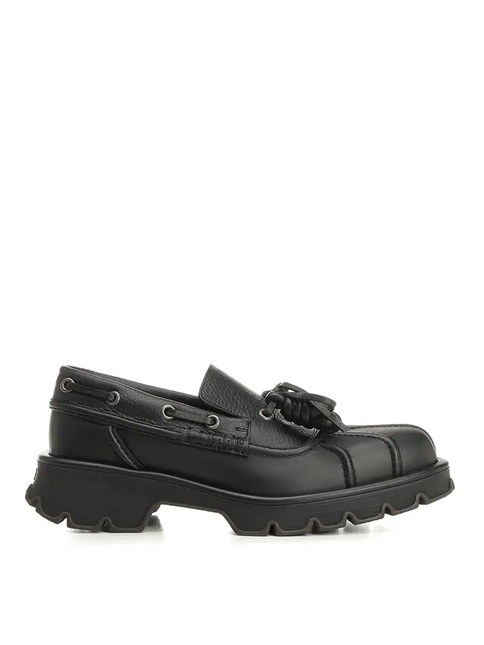 Loewe Derby Bobby In Vitello Nero
