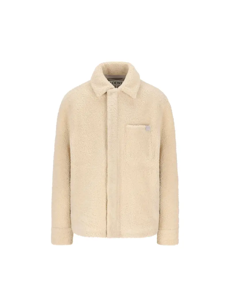 LOEWE Giacca Camicia In Shearling BEIGE