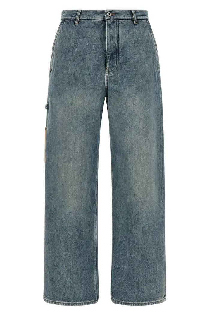 LOEWE Jeans Tasca Pelle Blu