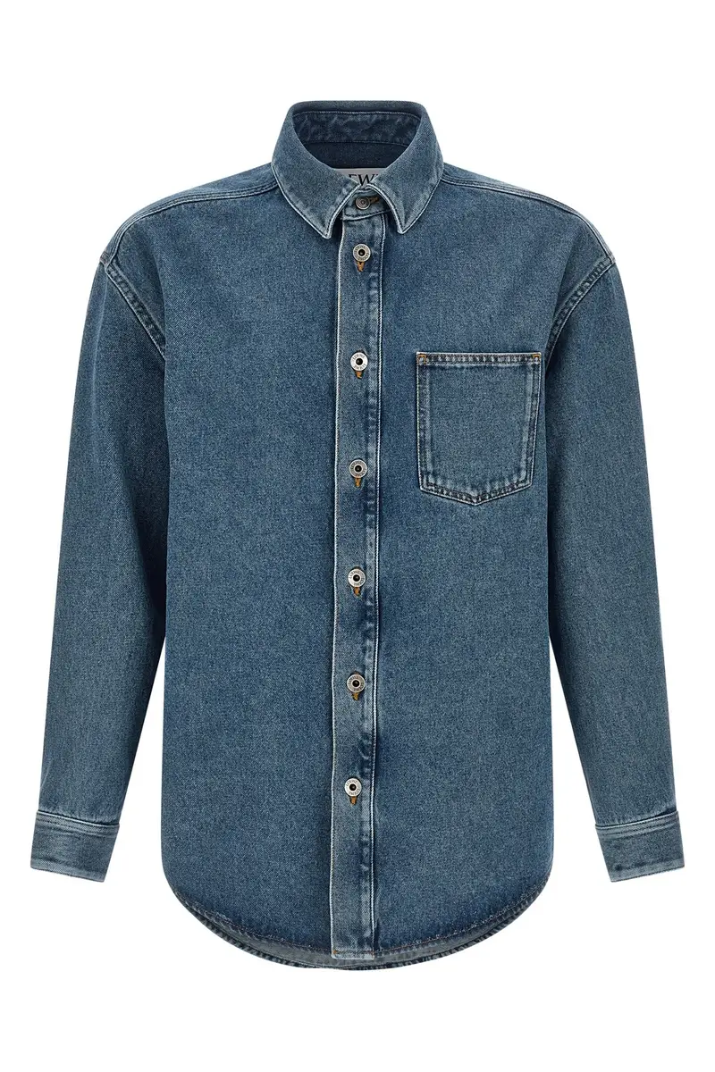 LOEWE Overshirt Anagram Blu