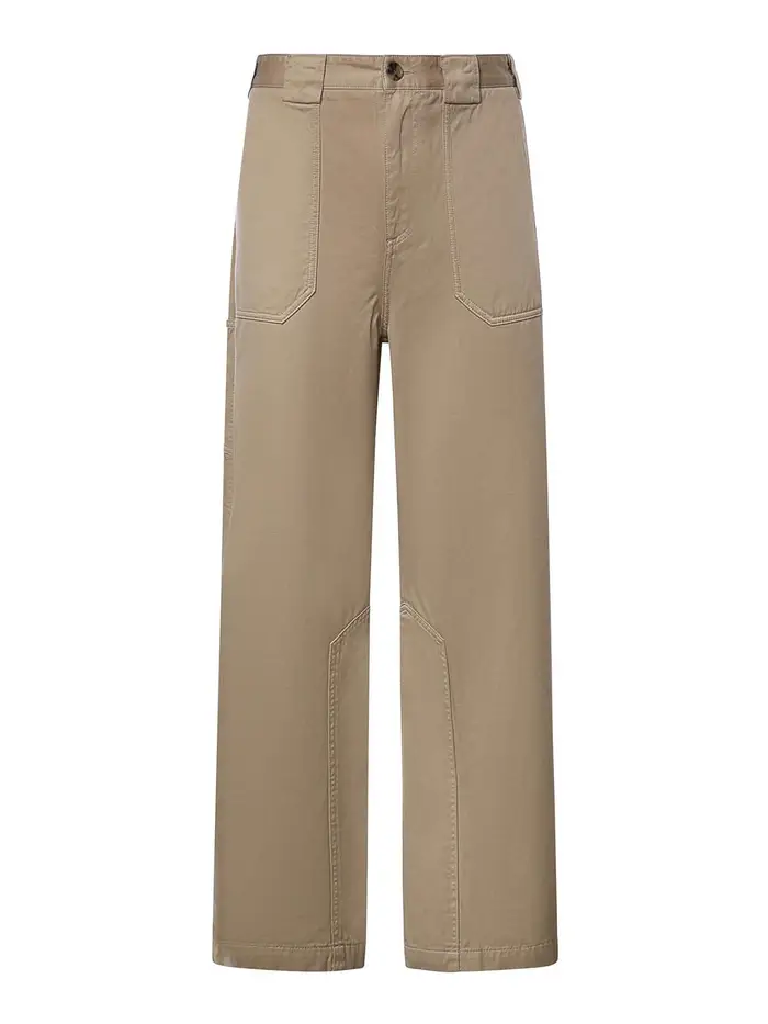 Loewe Pantaloni di cotone Beige