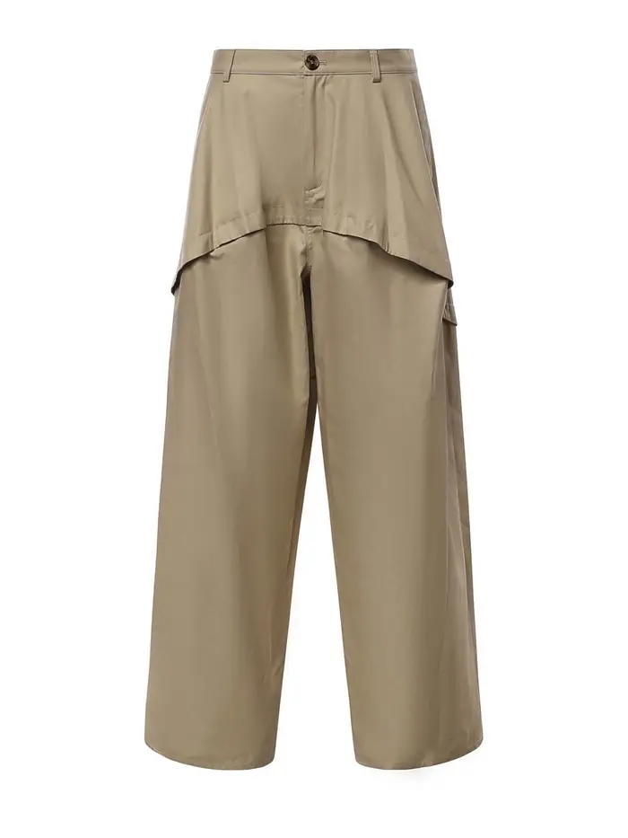Loewe Pantaloni di cotone Beige