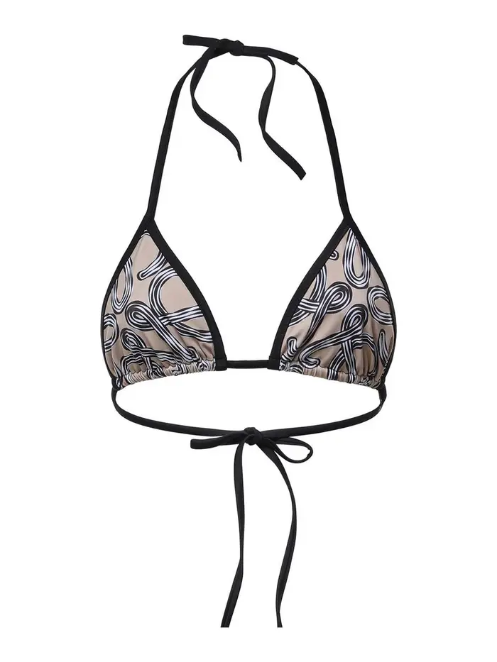Loewe Top bikini in jersey tecnico Beige